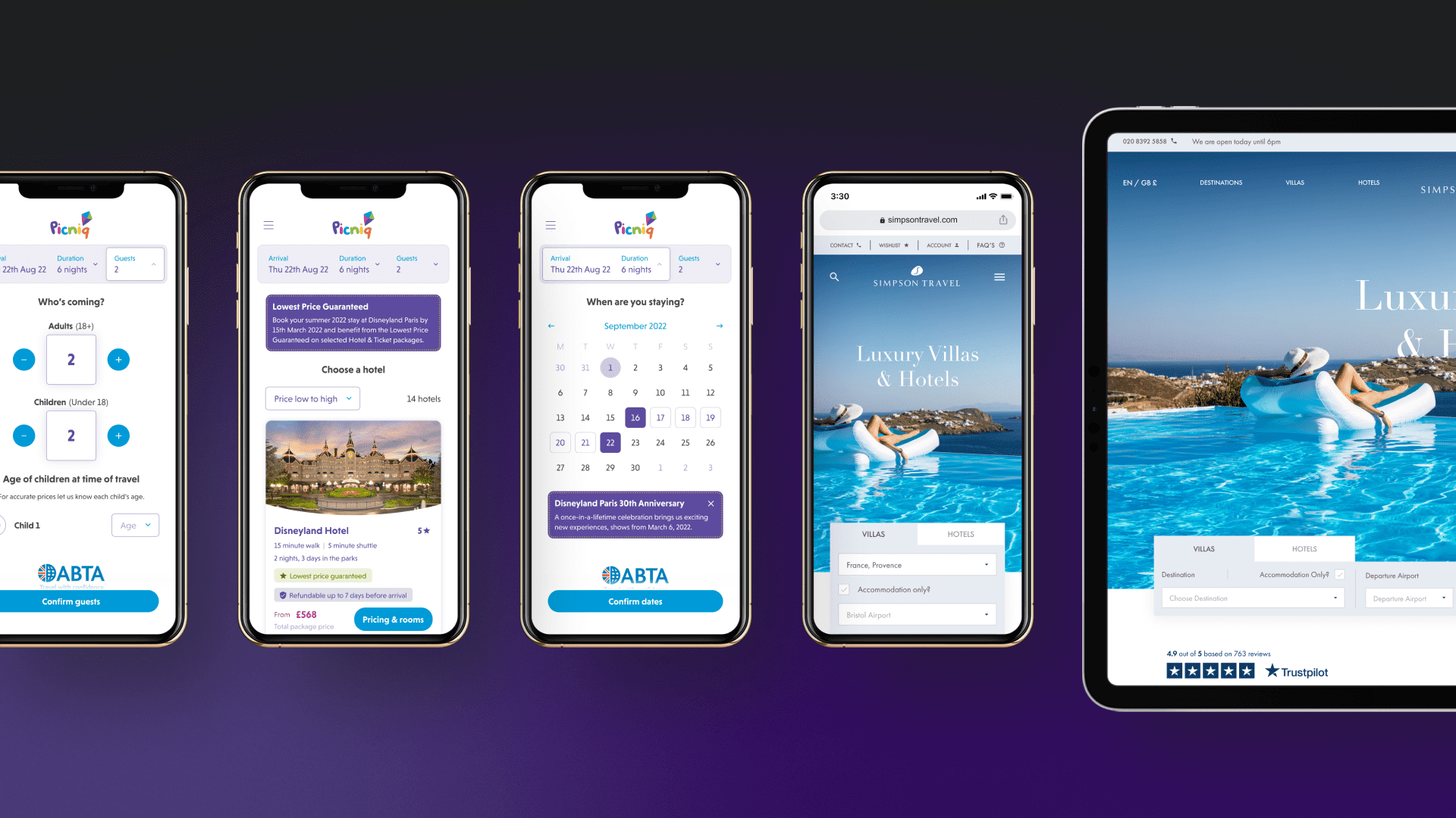 Designing an optimal booking process for travel
